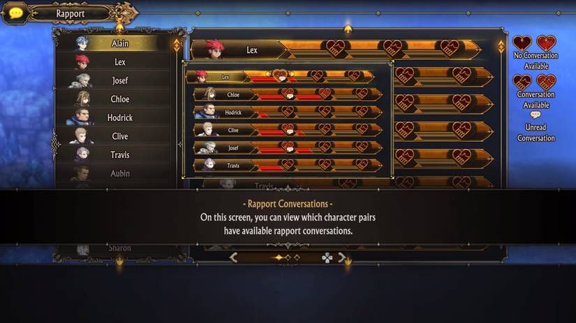 What is Rapport in Unicorn Overlord