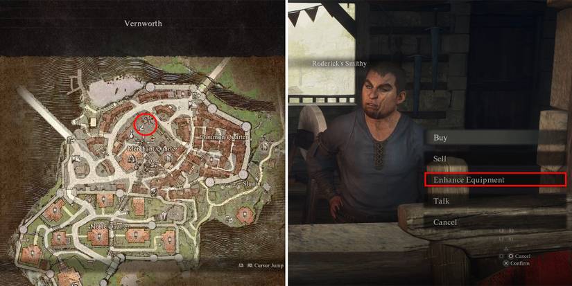 where to enhance equipement in dragons dogma 2