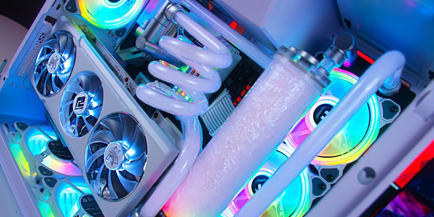 White Water Cooled PC by DesignsByIFR