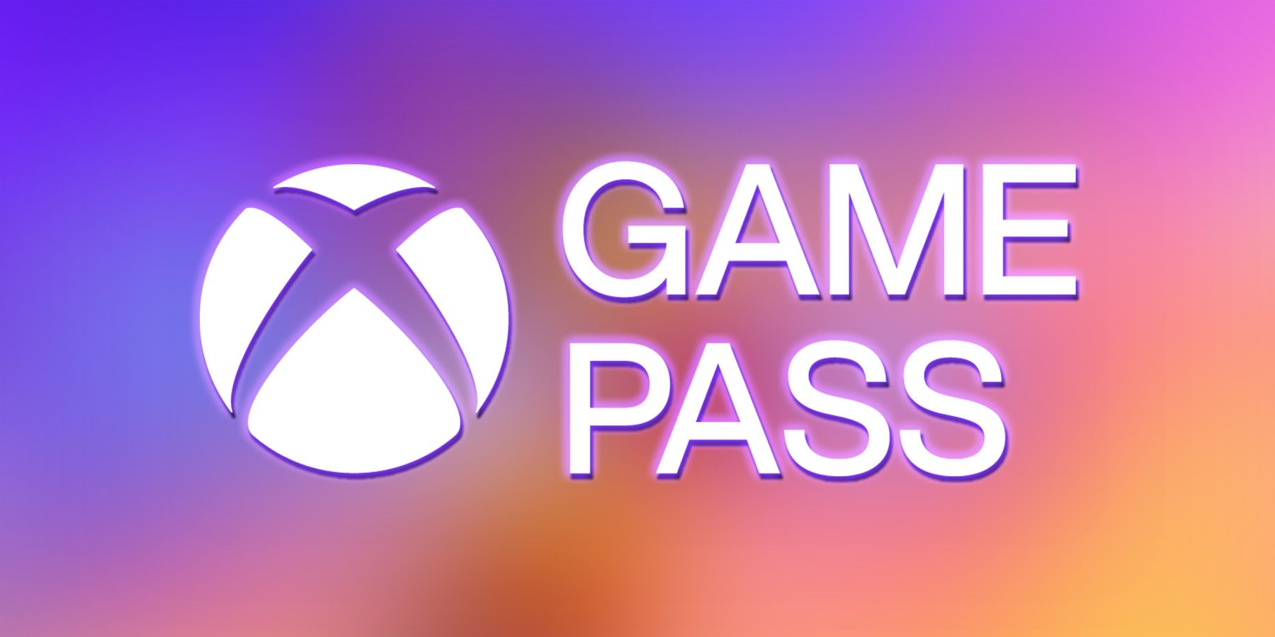 White Xbox Game Pass logo with purple outer glow on blurred NBA 2K24 cover