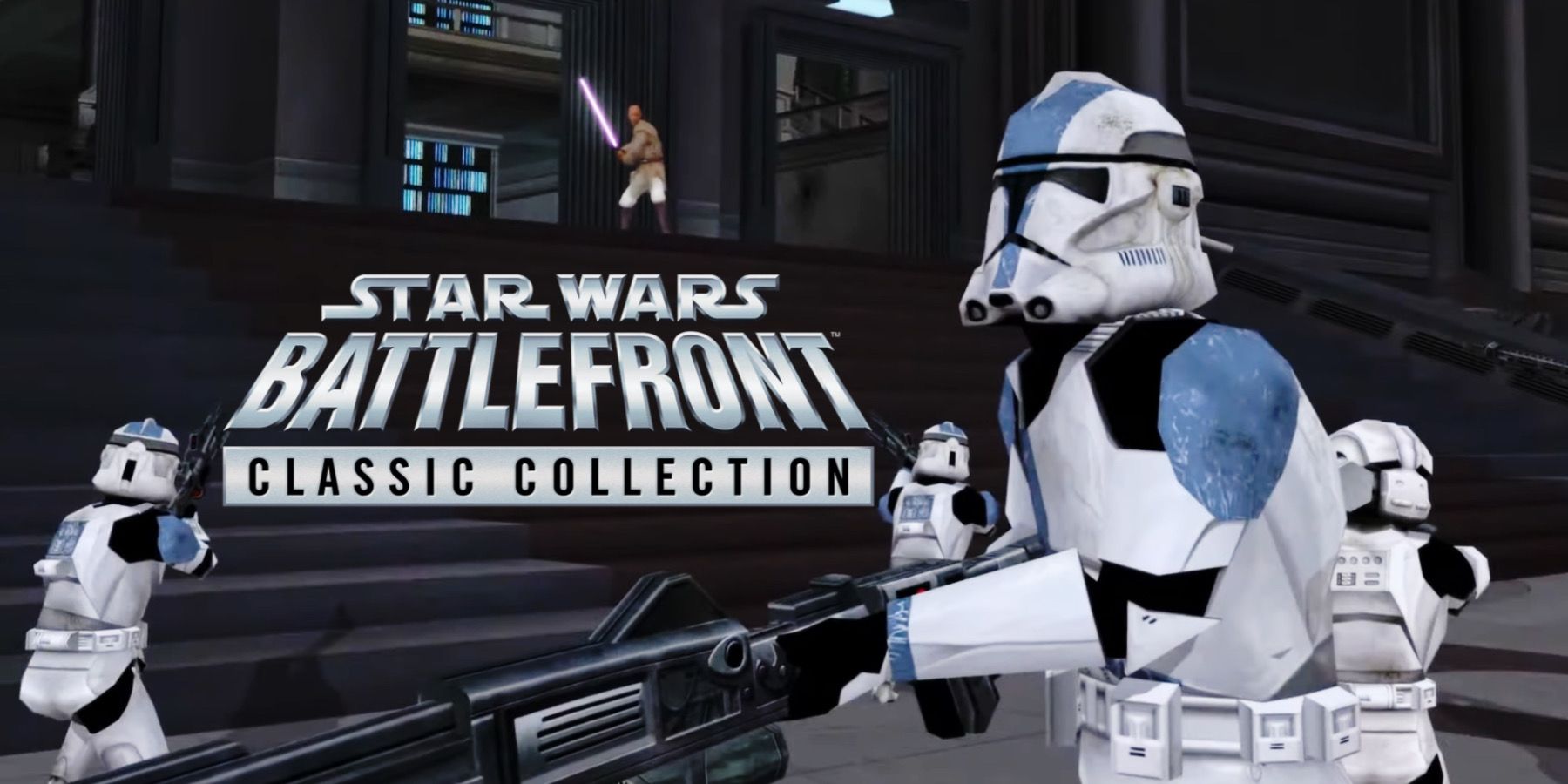 501st trooper in star wars battlefront 2 with classic collection logo
