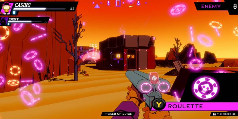 Casino using double barrel