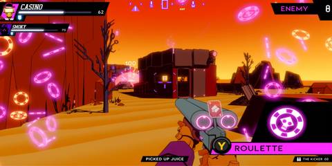 Casino using double barrel