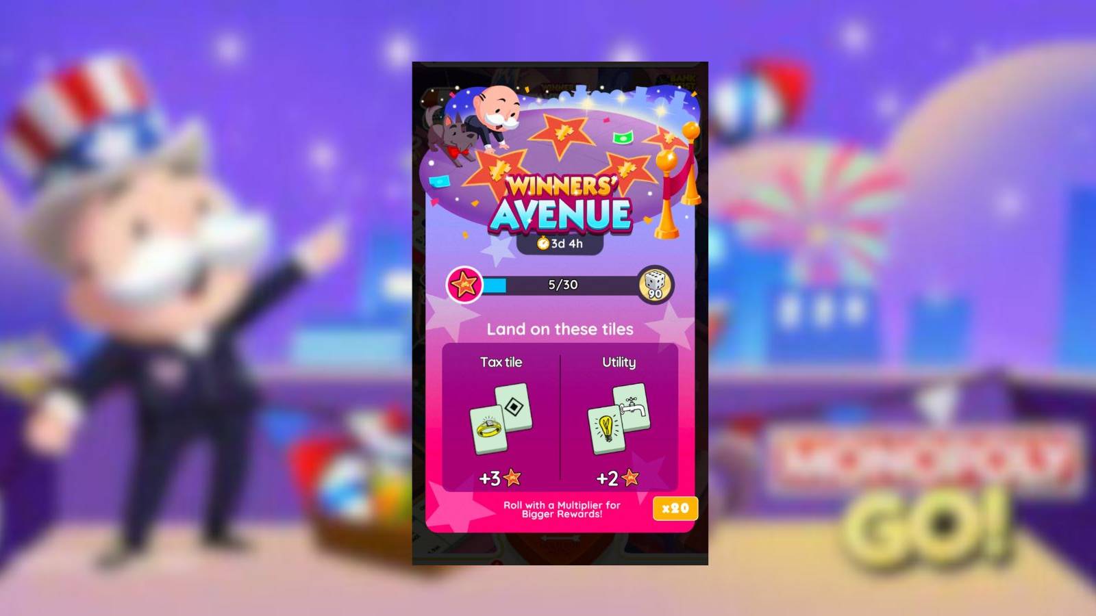 winners avenue monopoly go