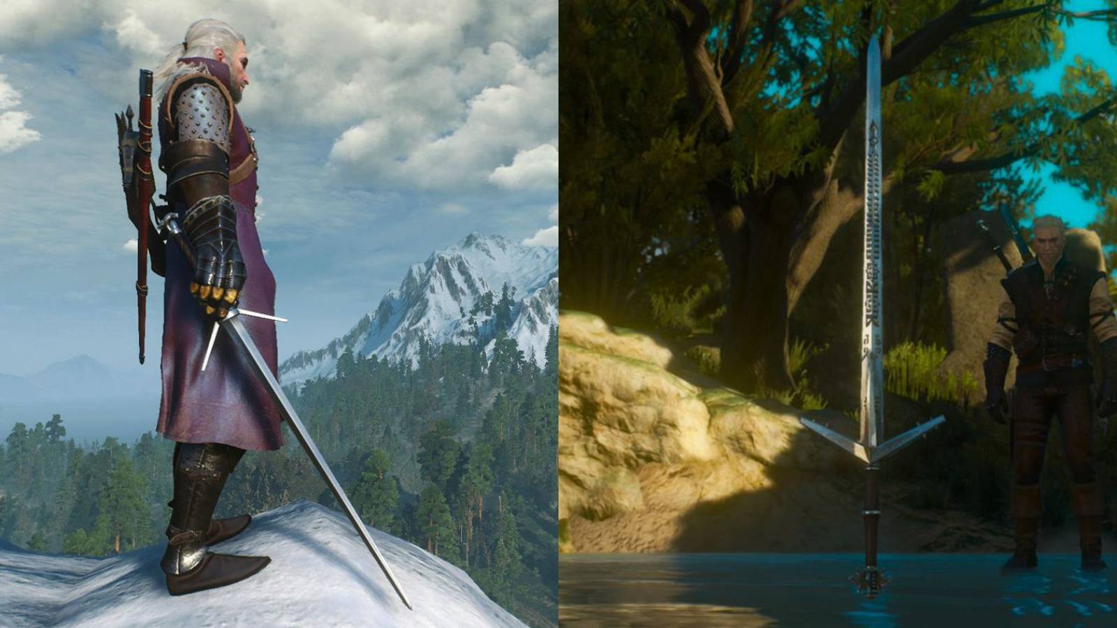 Witcher 3 Wolven and Aerondight Swords