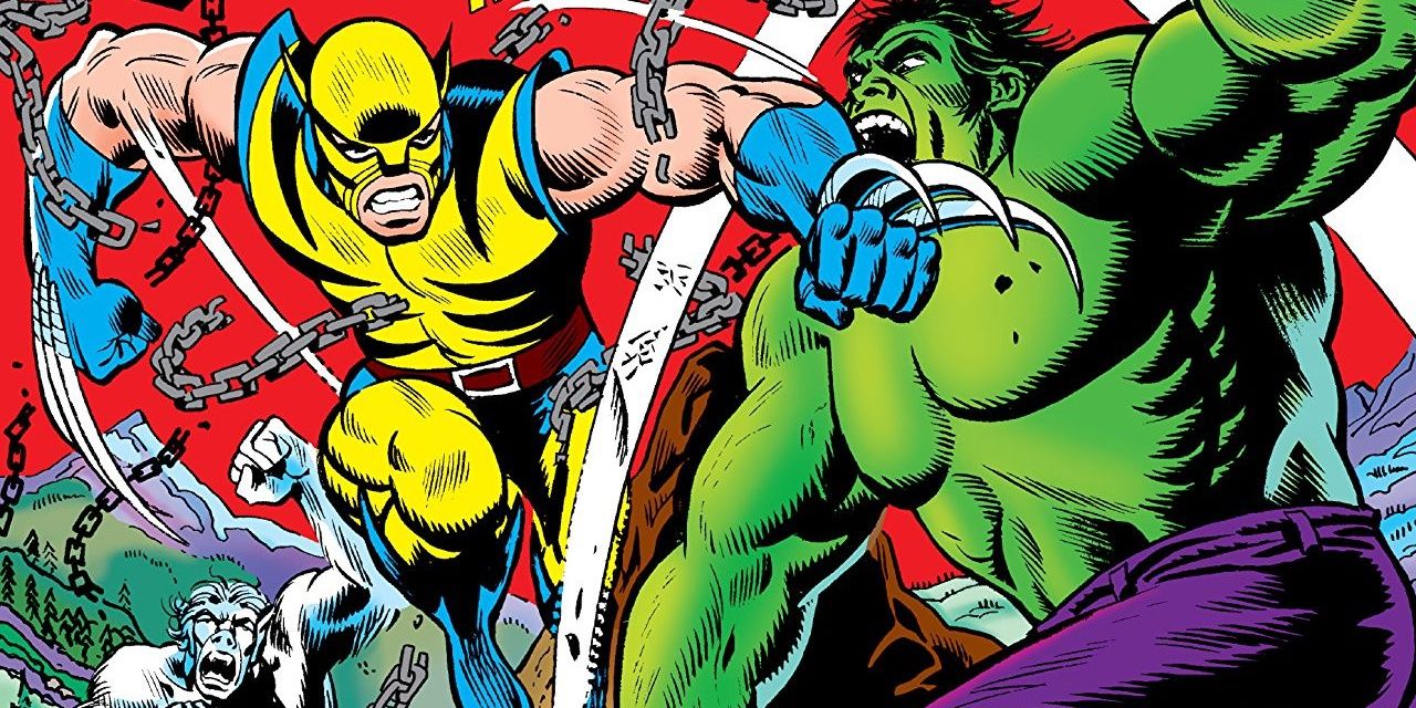 Wolverine and the Hulk in The Incredible Hulk comic
