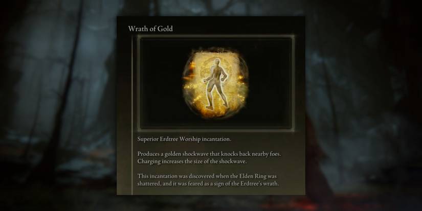 Wrath of Gold Incantation in Elden Ring