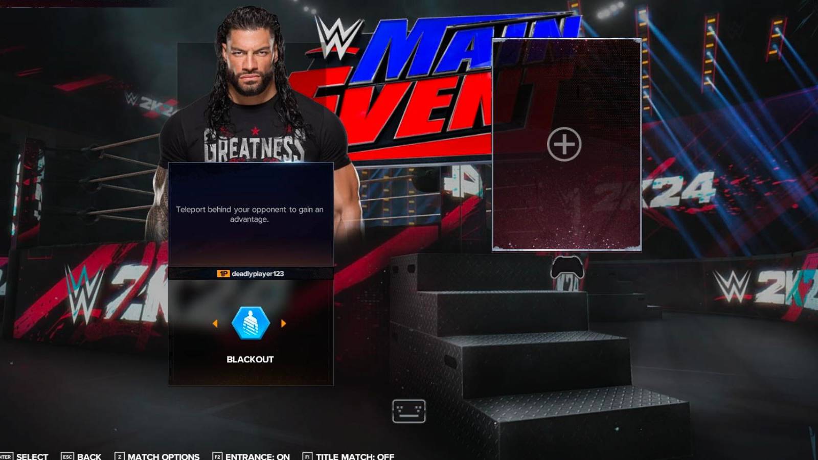 wwe 2k24 payback selection