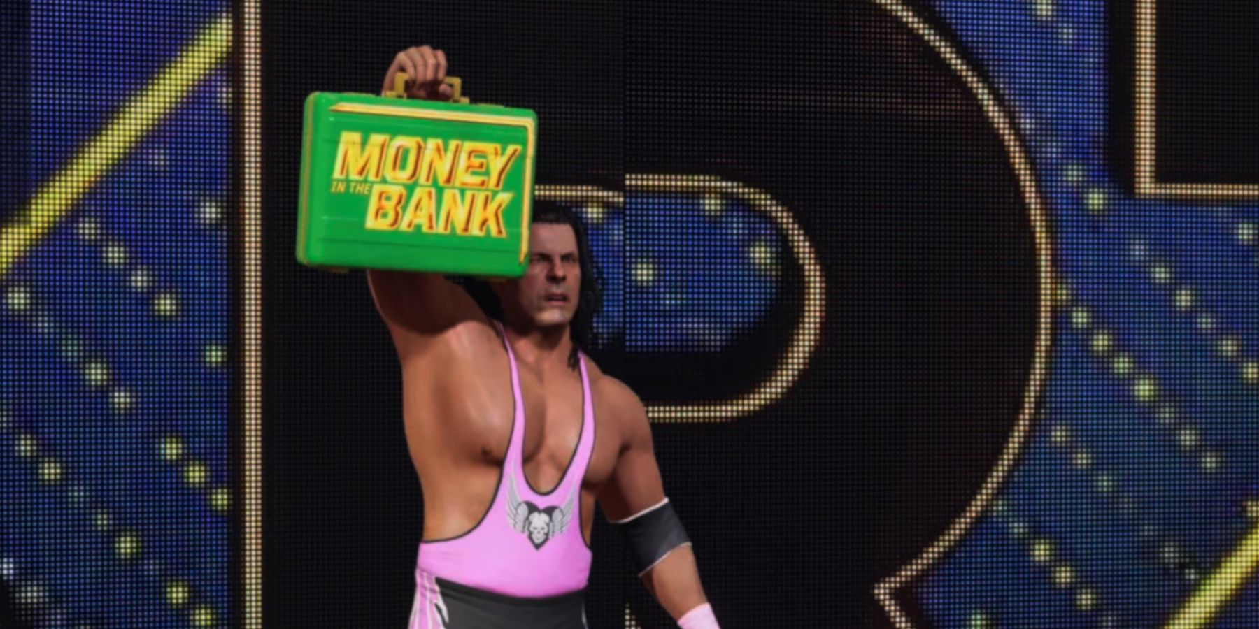 WWE 2K24 - Bret Hart with the MITB briefcase