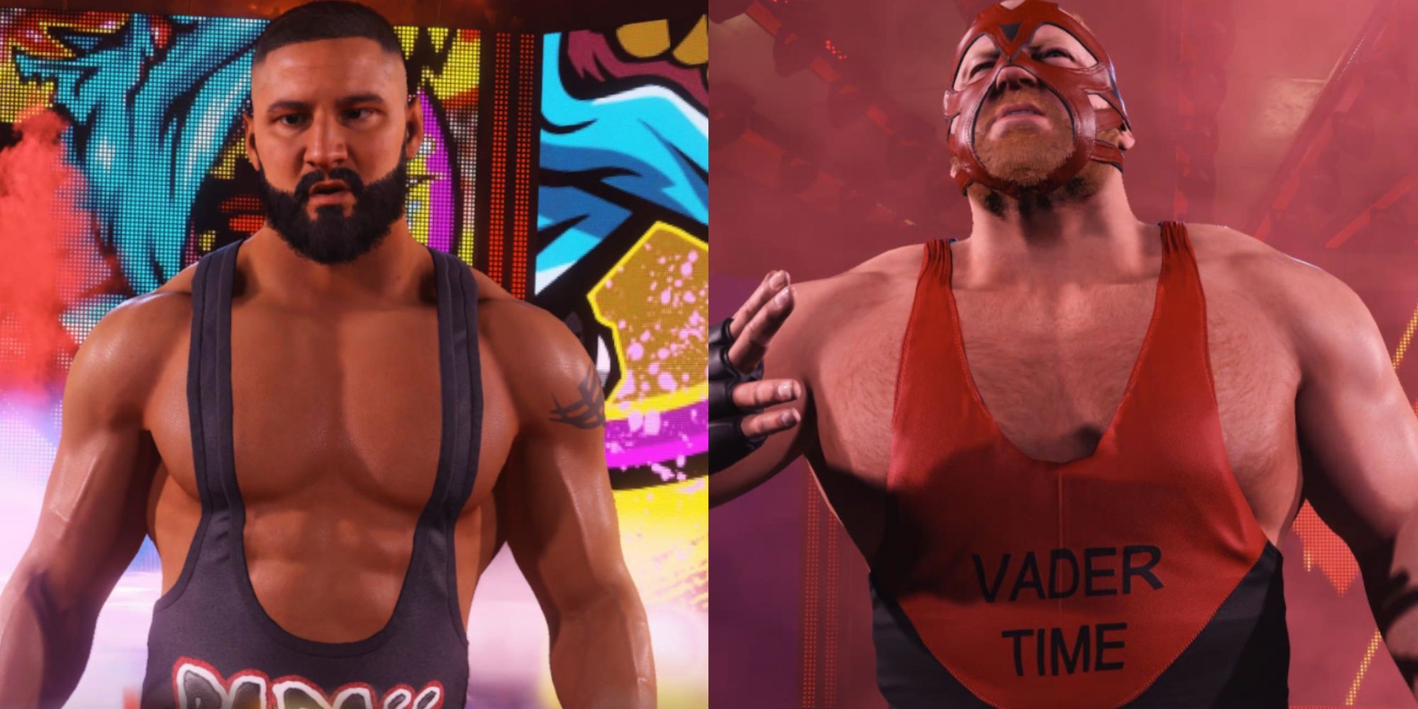 WWE 2K24 Bron Breakker and Vader