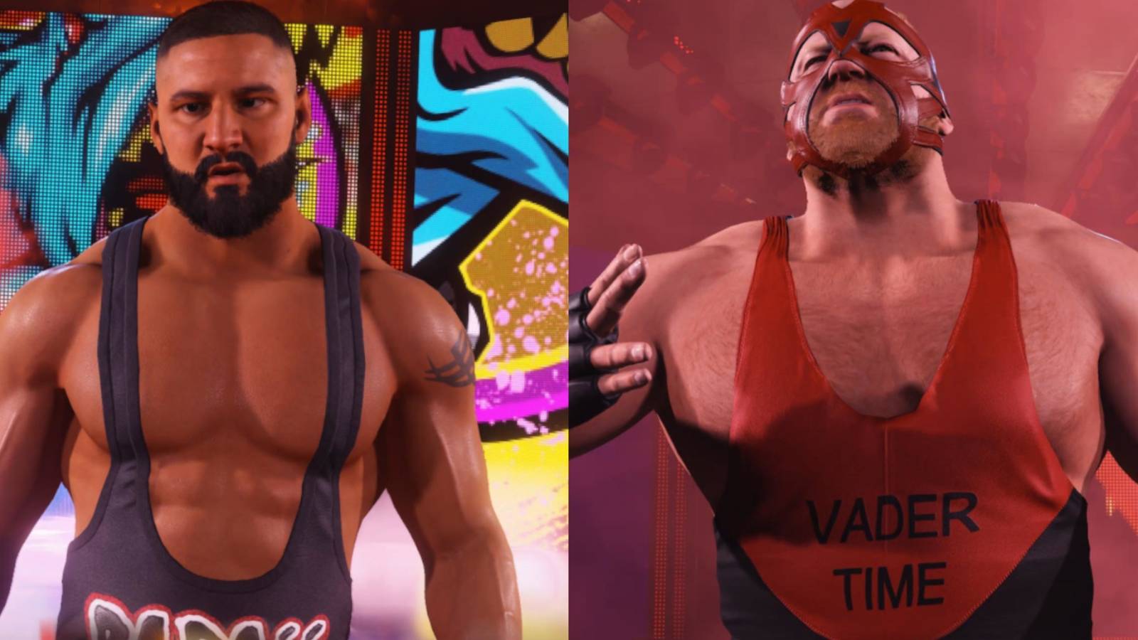 WWE 2K24 Bron Breakker and Vader