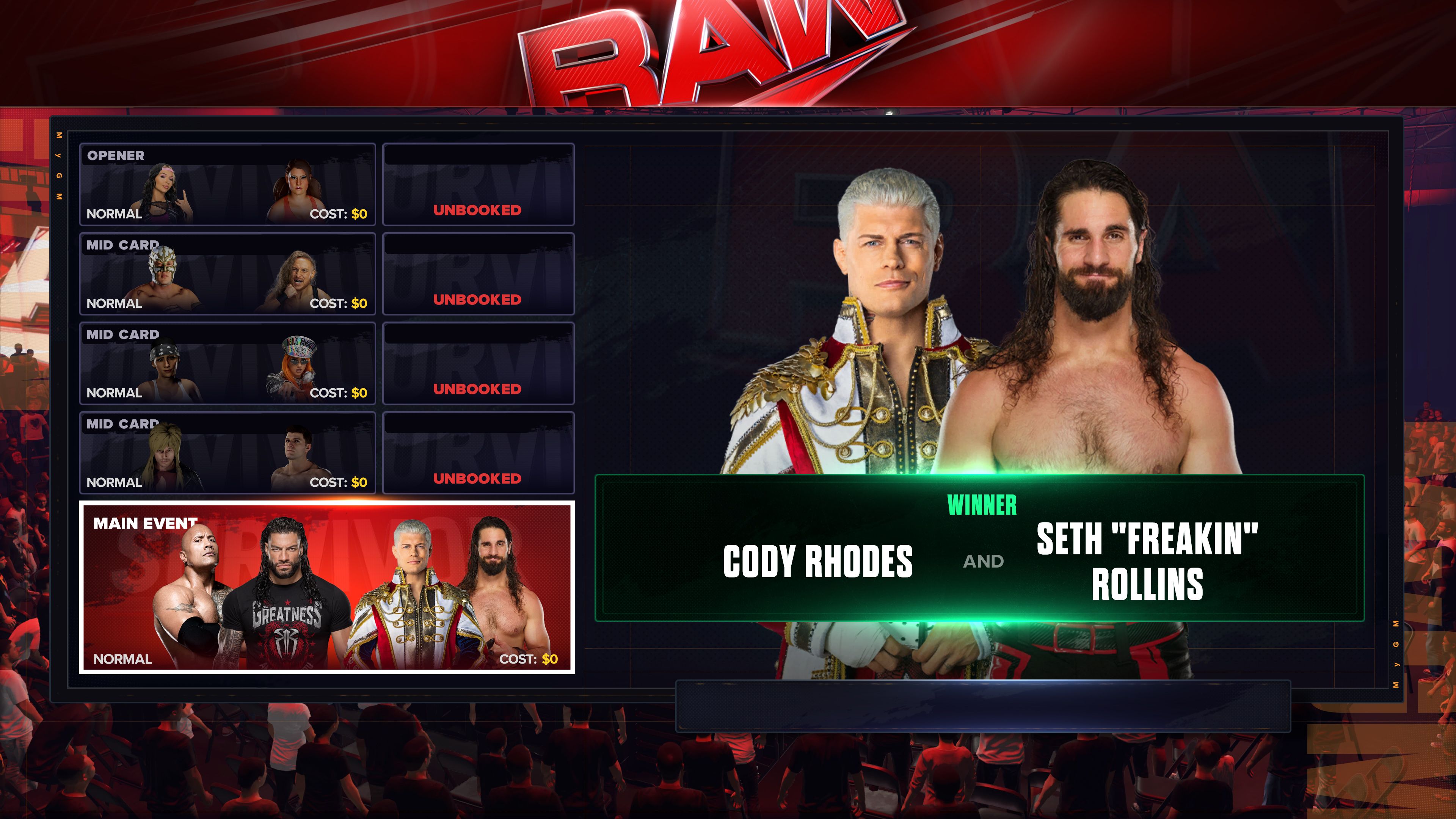 WWE 2K24 Cody and Seth Win