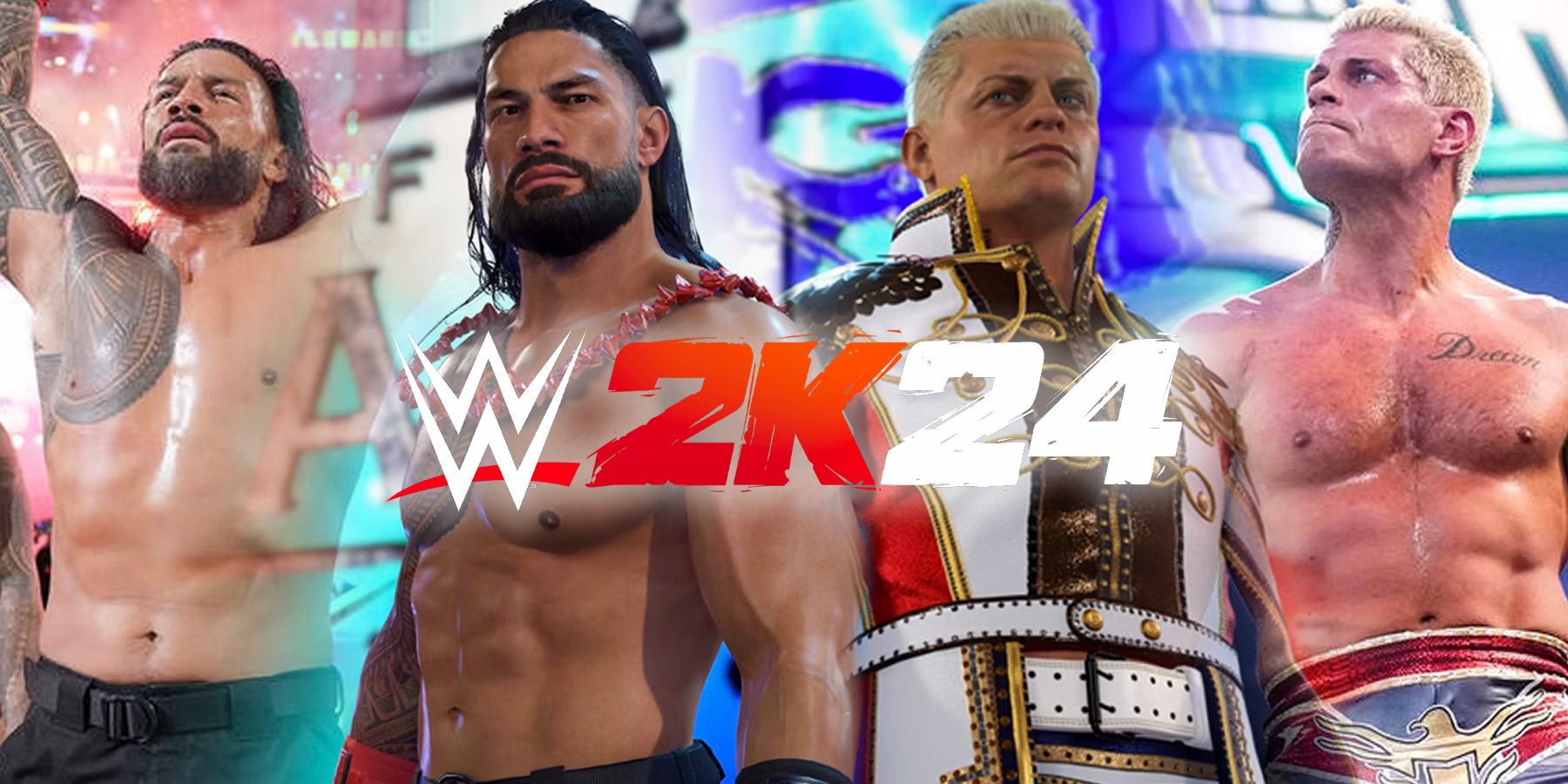 WWE 2K24 Cody Rhodes Roman Reigns-1