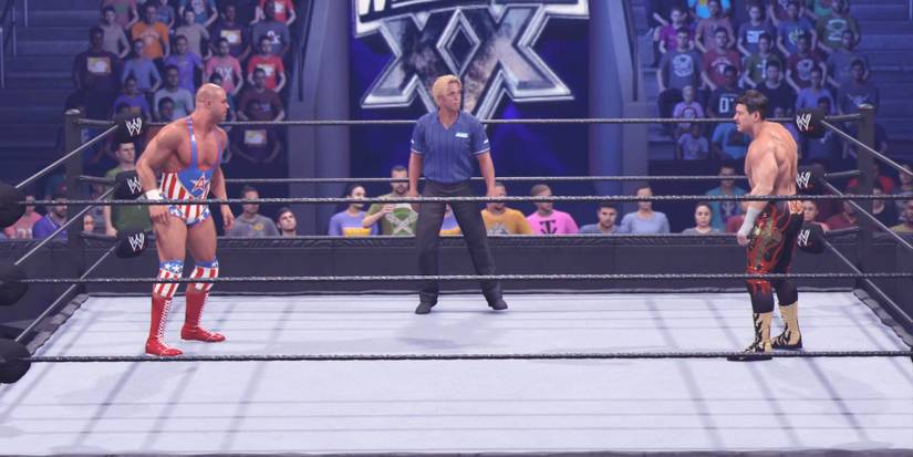 Kurt Angle and Eddie Guerrero in WWE 2K24