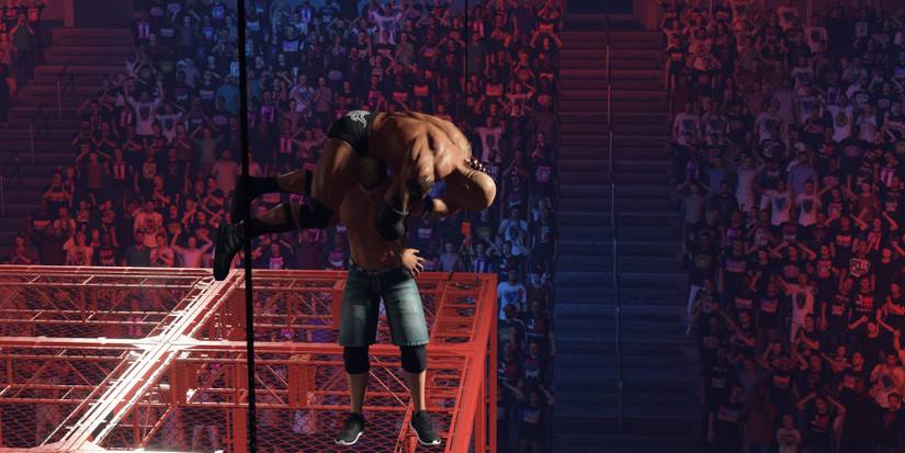 WWE 2K24 - John Cena AA from the Hell in a Cell