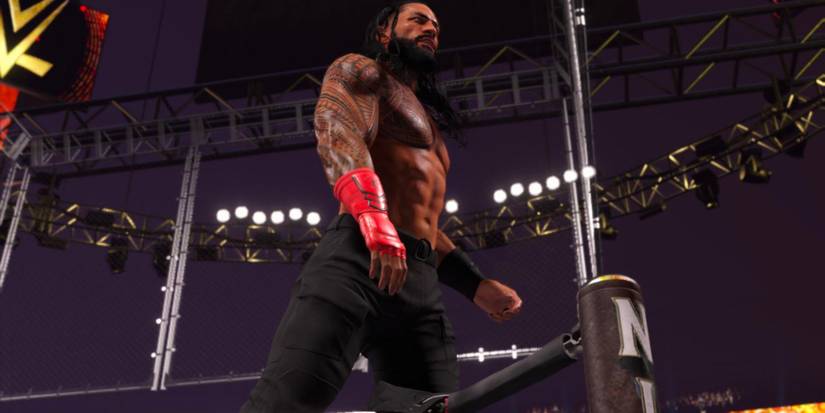 wwe 2k24 roman reigns victory pose