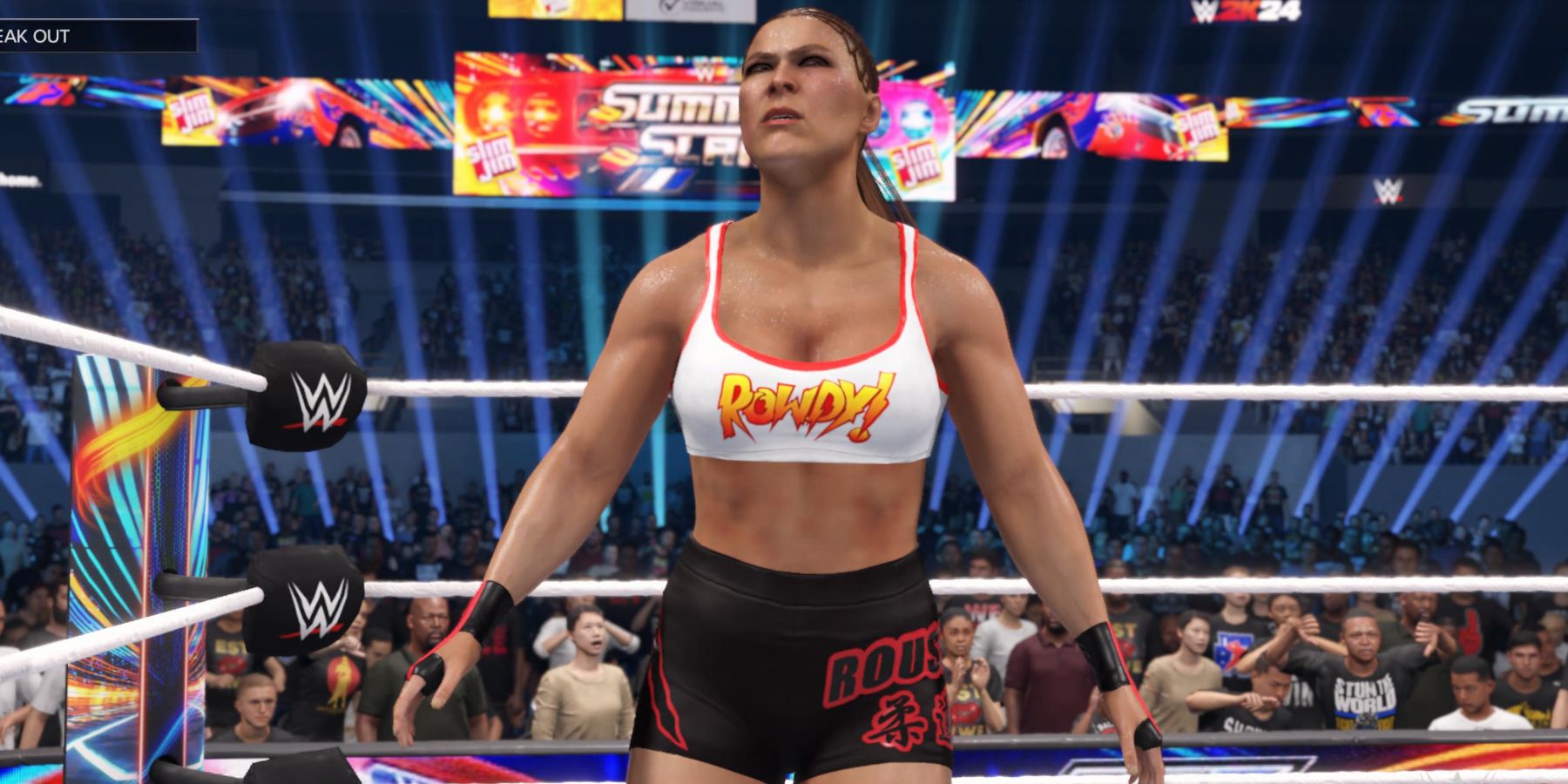 WWE 2K24 Ronda Rousey in the ring