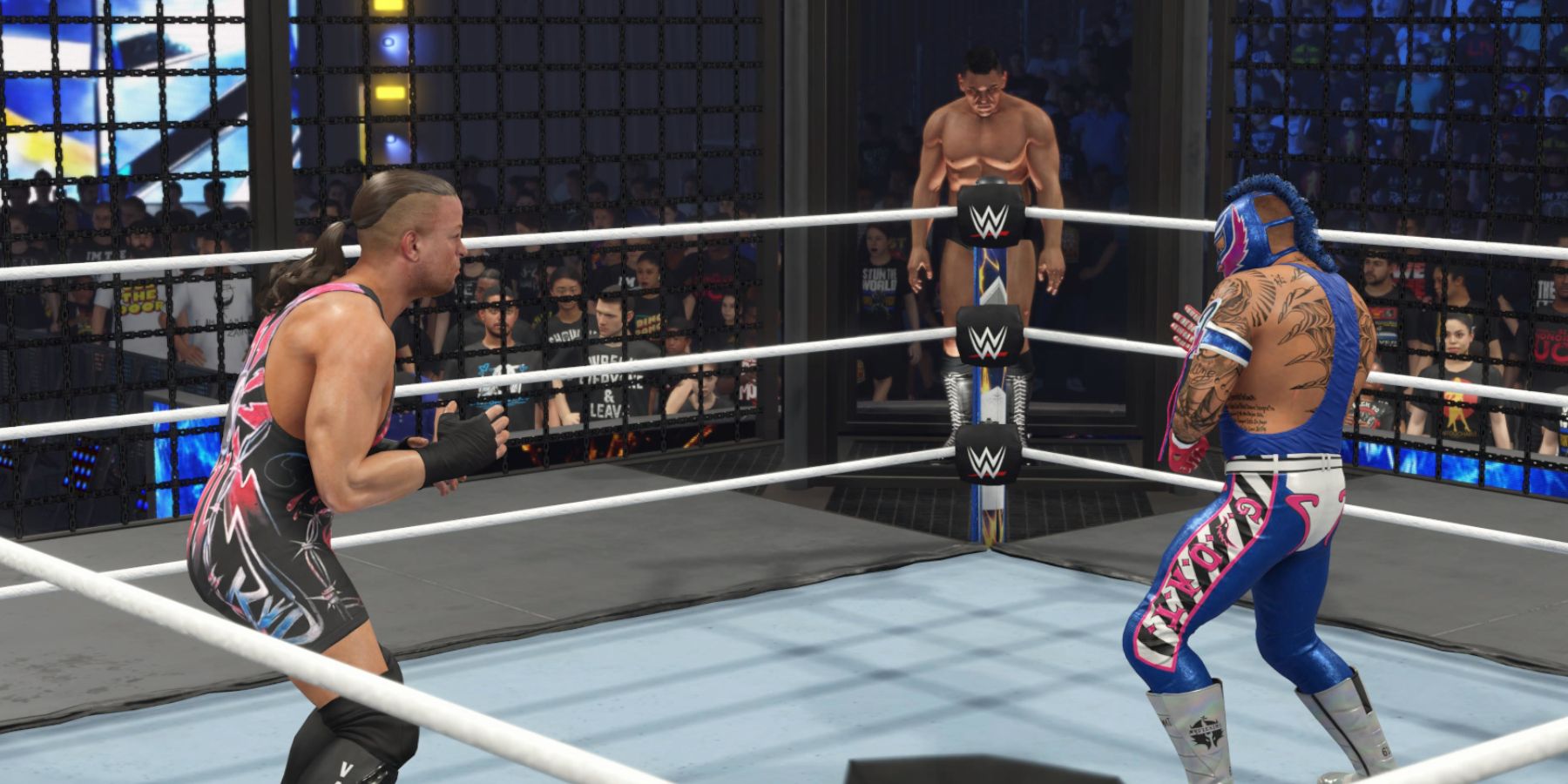 WWE 2K24 RVD vs Rey Mysterio in the Elimination Chamber