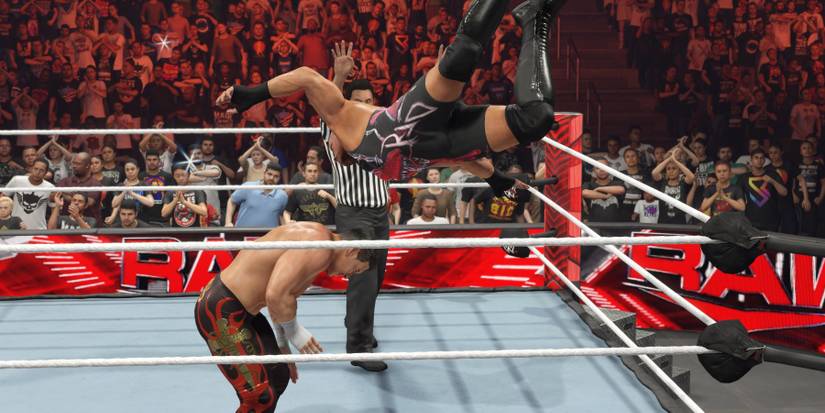 WWE 2K24 Springboard attack from RVD
