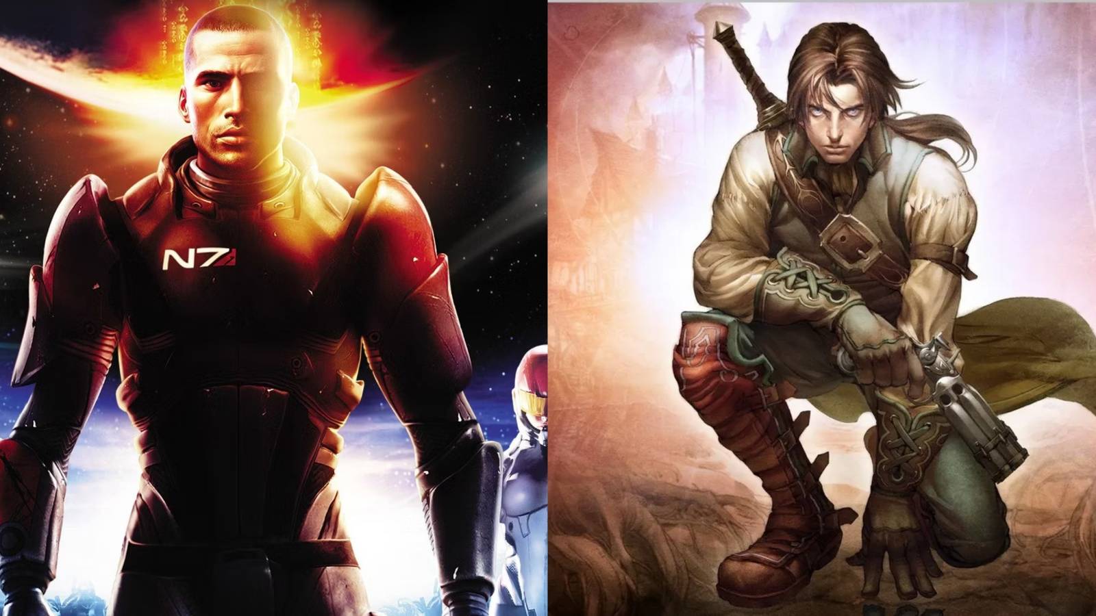 General Shepard and Sparrow posing looking at viewer