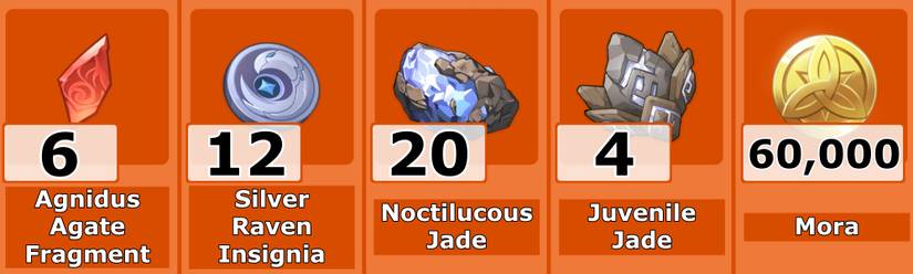 Yanfei Level 50 Ascension Mats - Genshin Impact