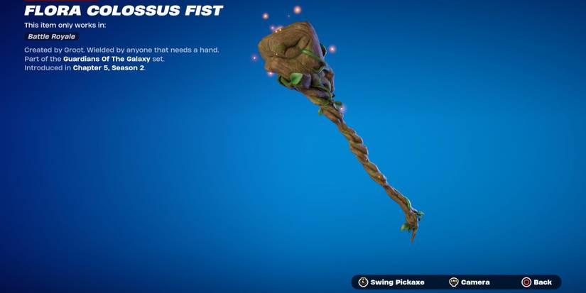 young adult groot pickaxe