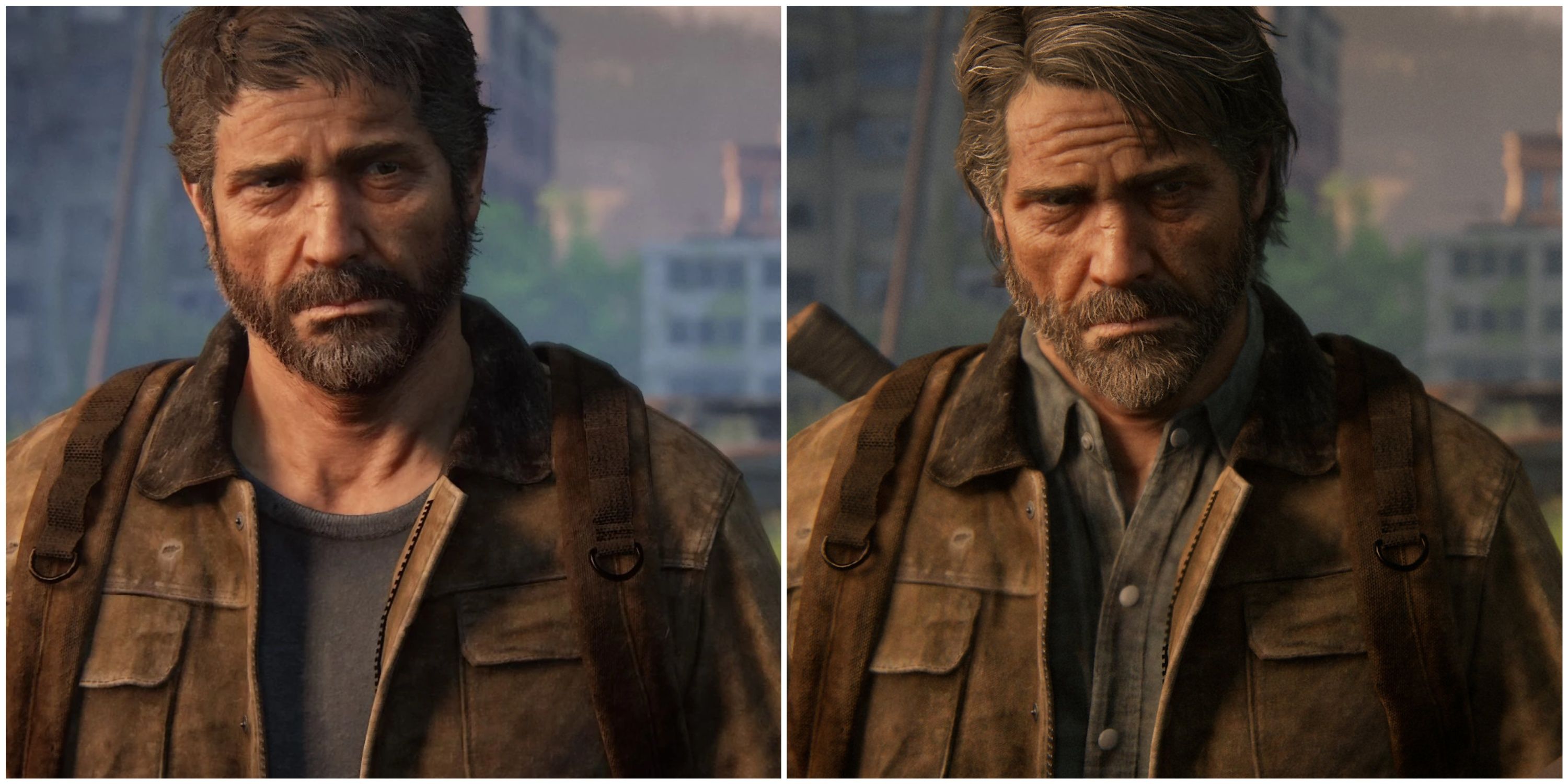 Young and old Joel in The Last of Us Part 2