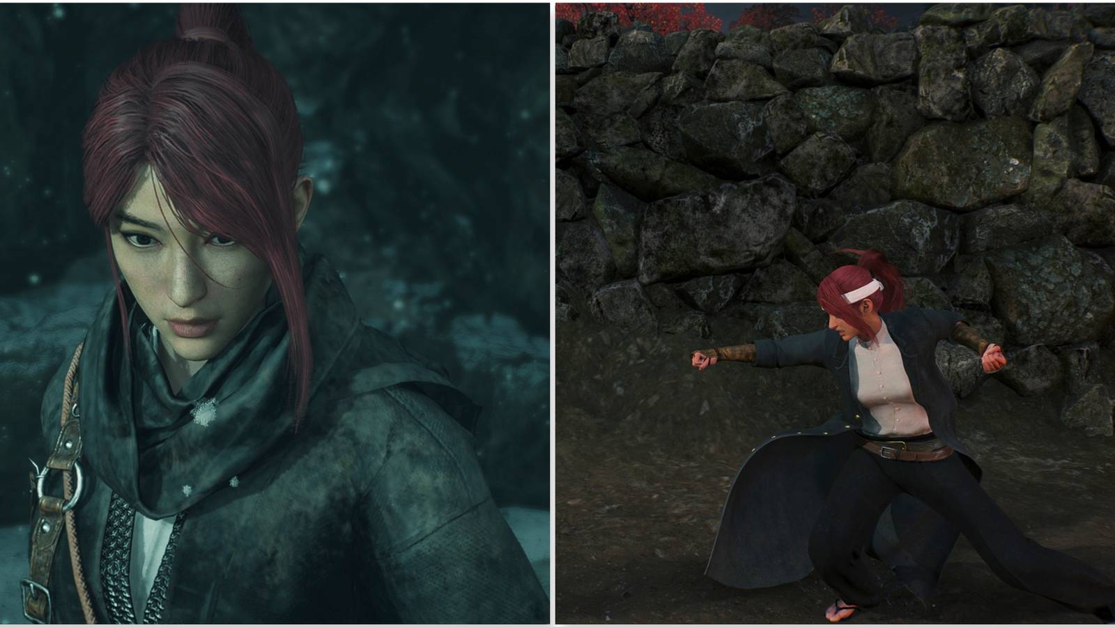 Your Blade Twin and punching an enemy in Rise of the Ronin