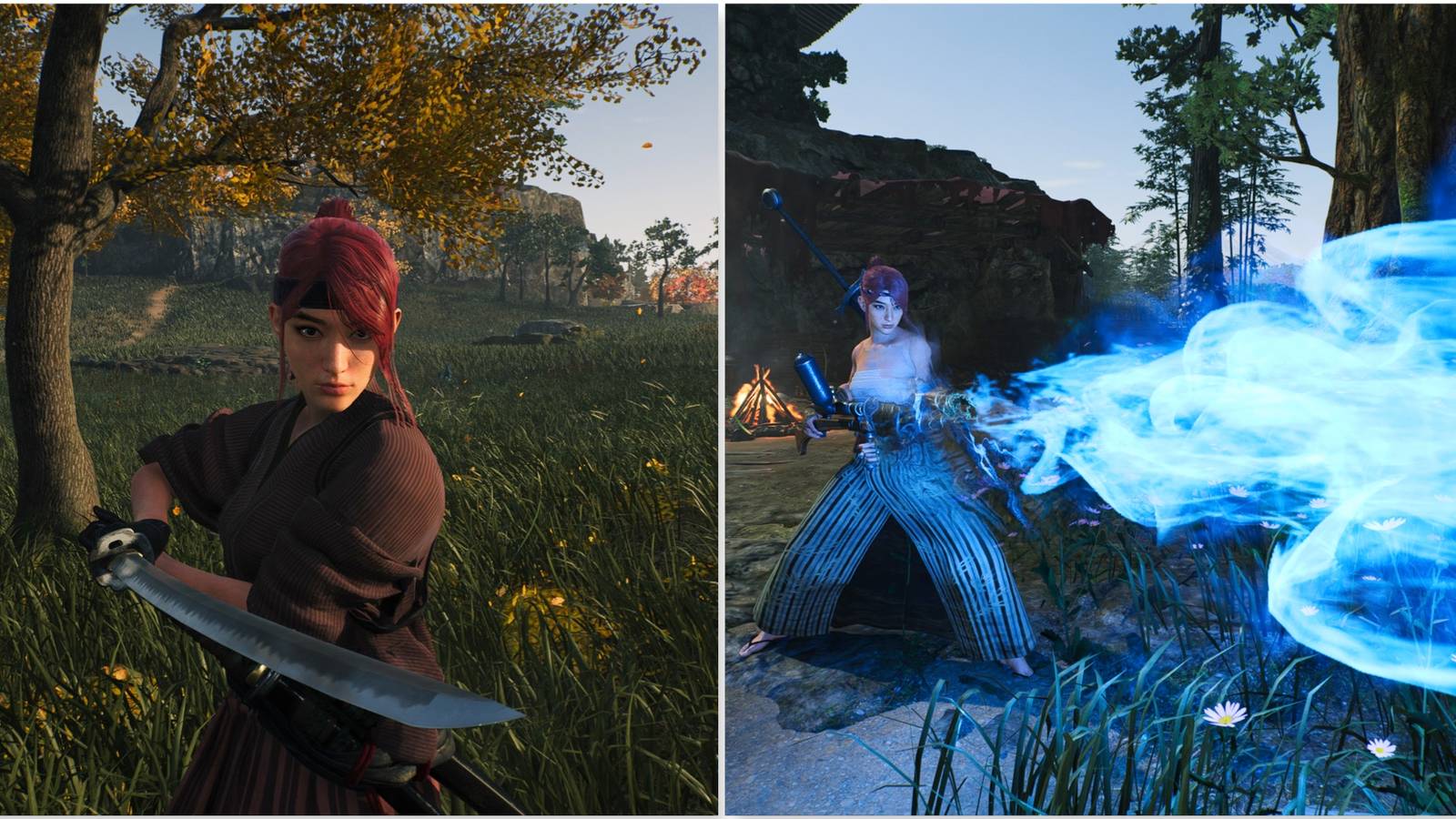 Your Blade Twin and using the Fire Pipe in Rise of the Ronin