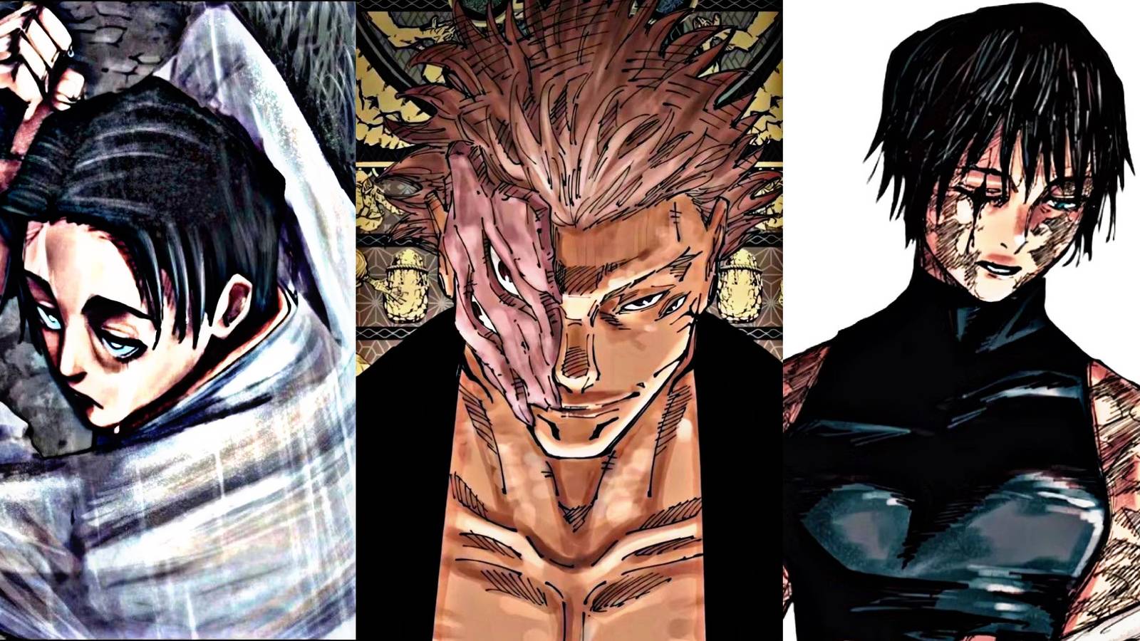 yuta sukuna maki  In The Shinjuku Showdown Arc jujutsu kaisen jjk