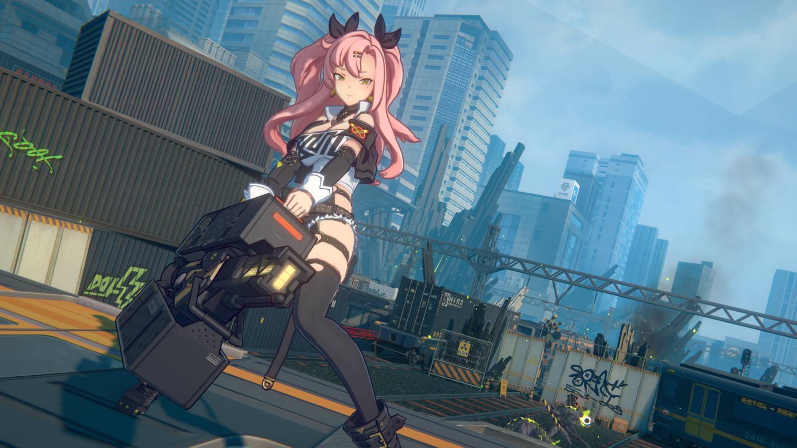 A screenshot from Zenless Zone Zero showing playable character Nicole.