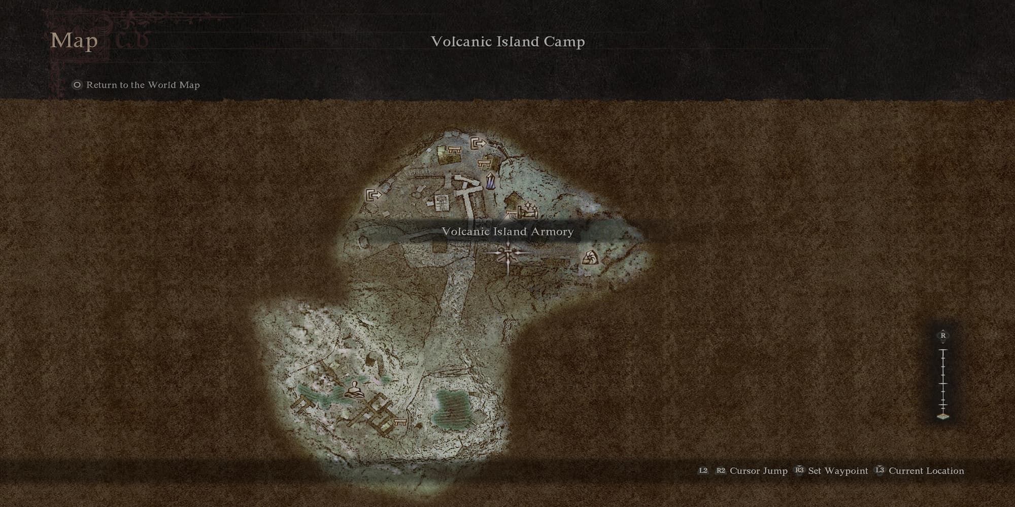 The Volcanic Island Armory Location On The Map 