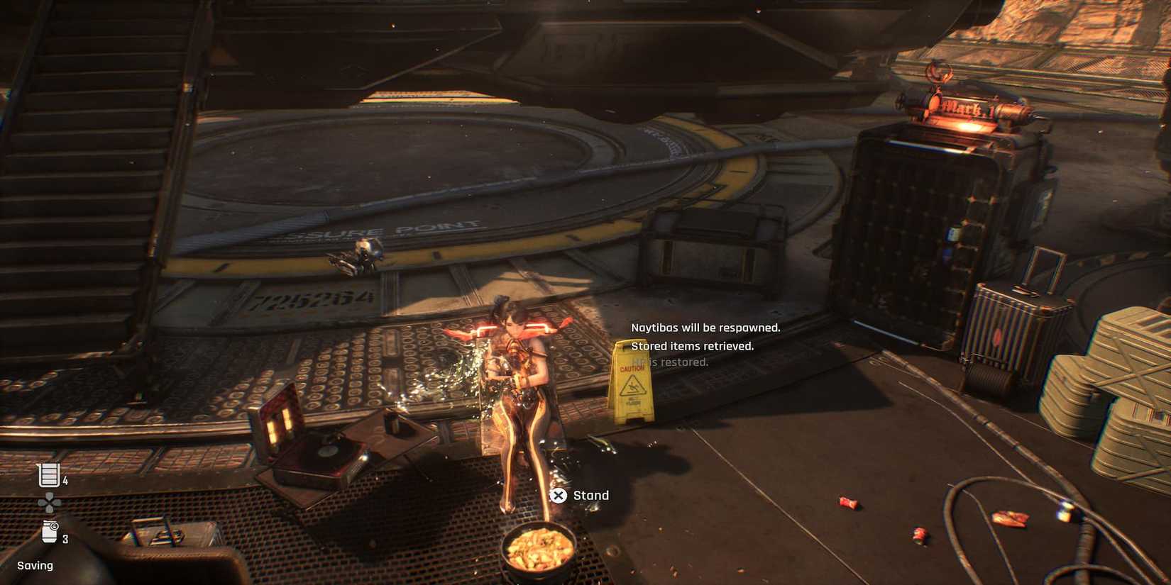 Eve Resting in A Camp & Saving The Game 