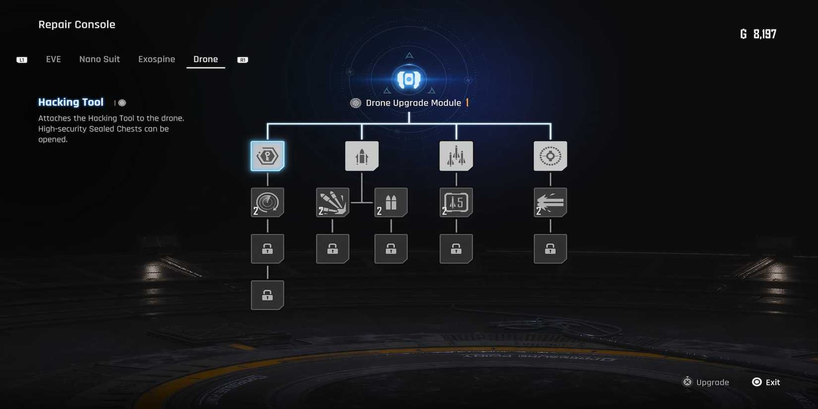 The Drone Upgrade Tree