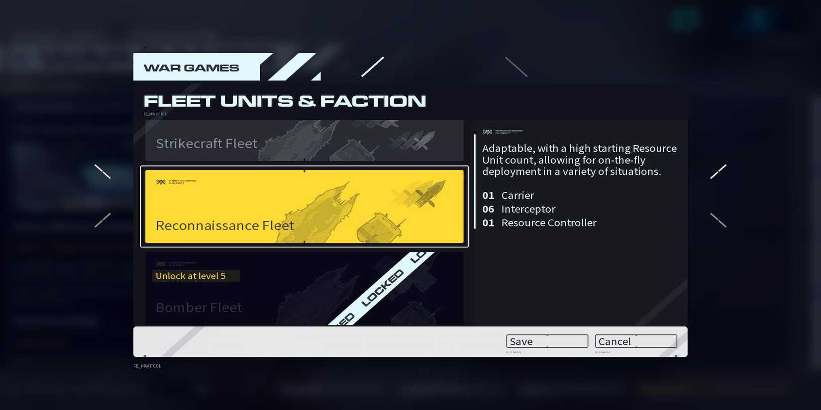 A Few Of The Fleet Options In The War Games