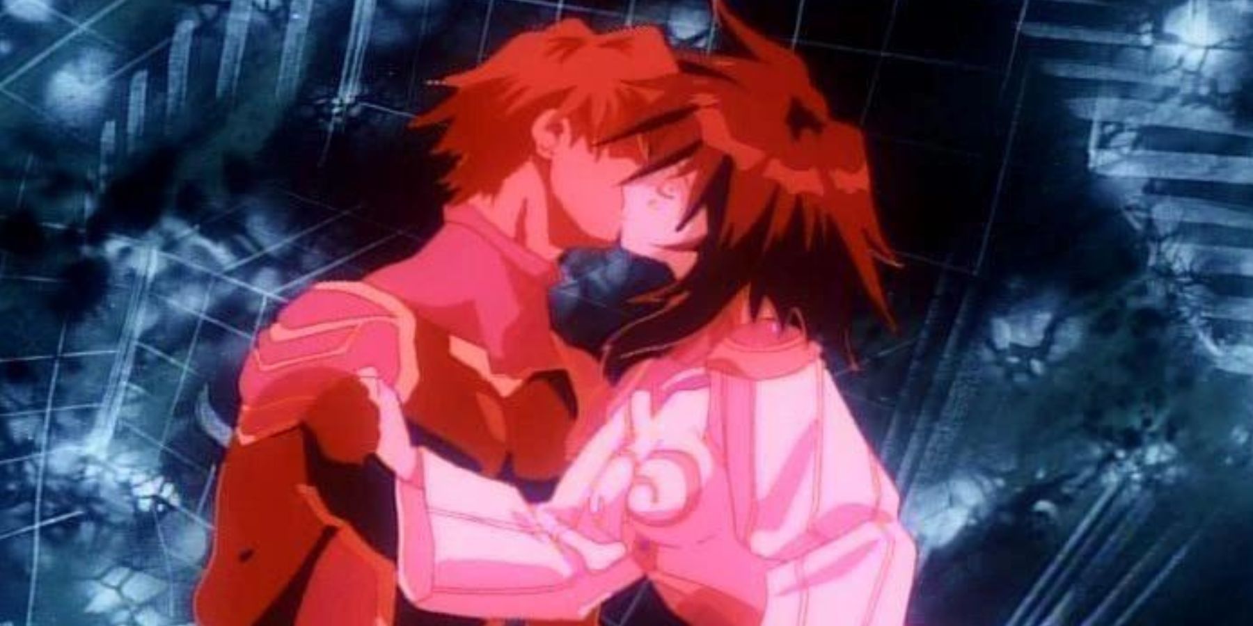 Gene Starwind & Melfina (Outlaw Star) anime kiss