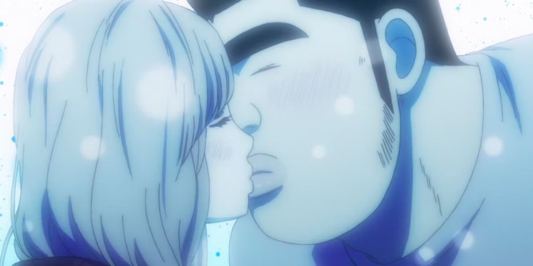 Takeo Goda & Rinko Yamato (My Love Story!!) anime kiss