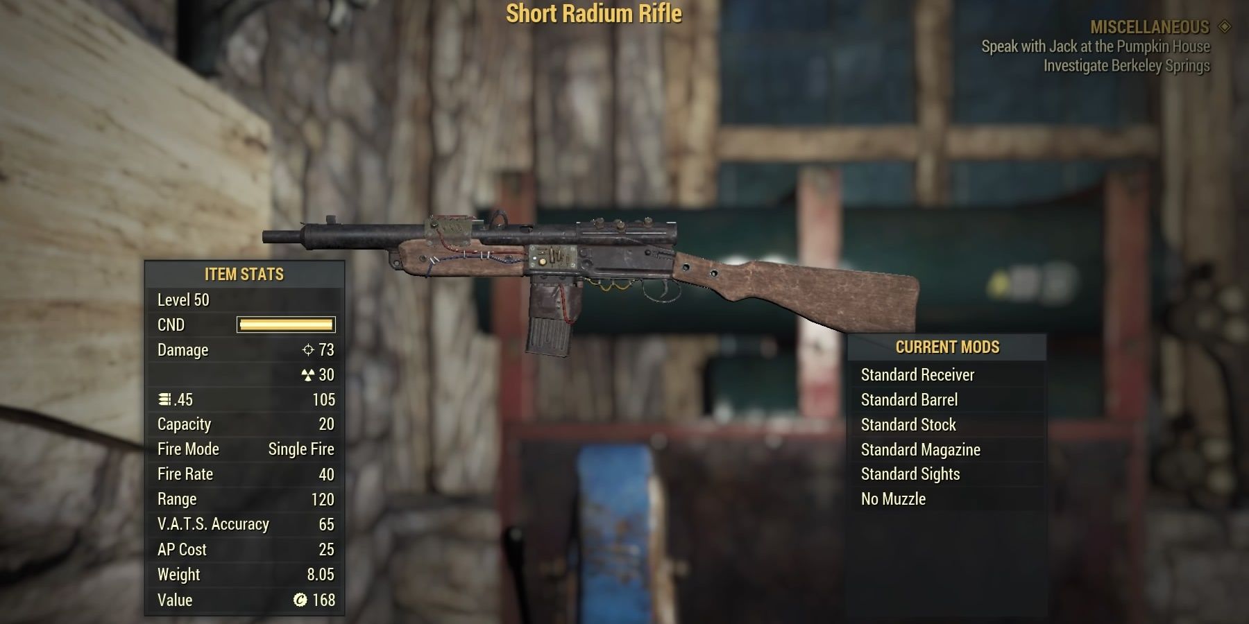 Radium Rifle in Fallout 76