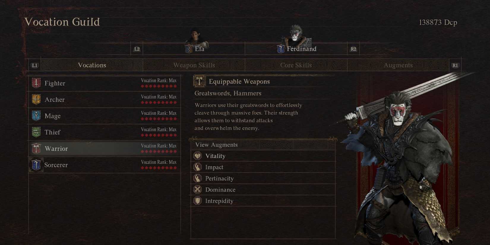 A Pawn will all max vocations in Dragon’s Dogma 2