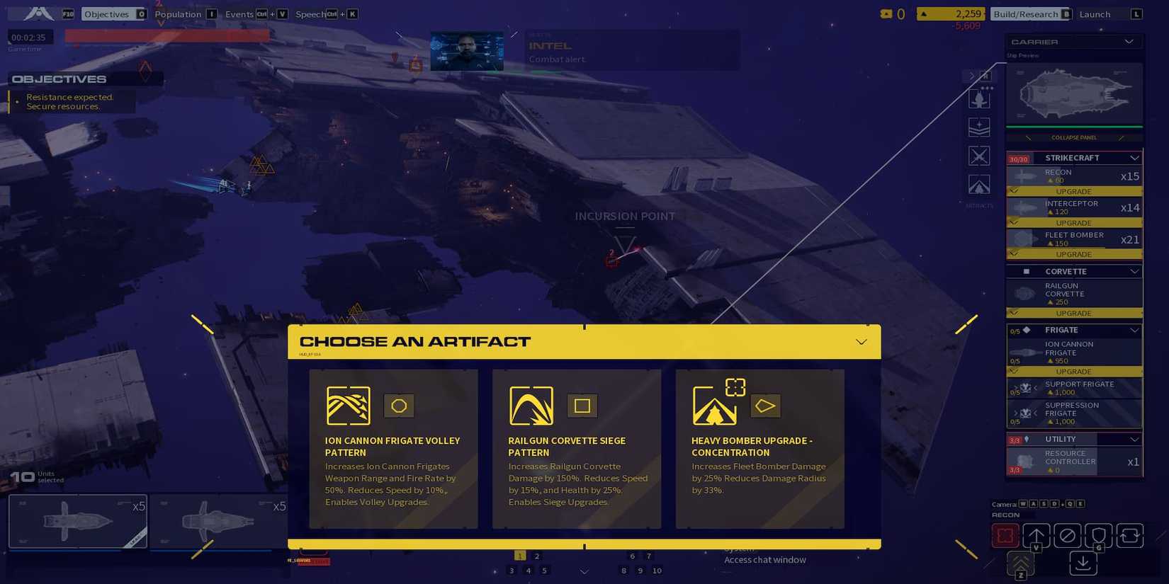 The Player Choosing An Artifact In War Games