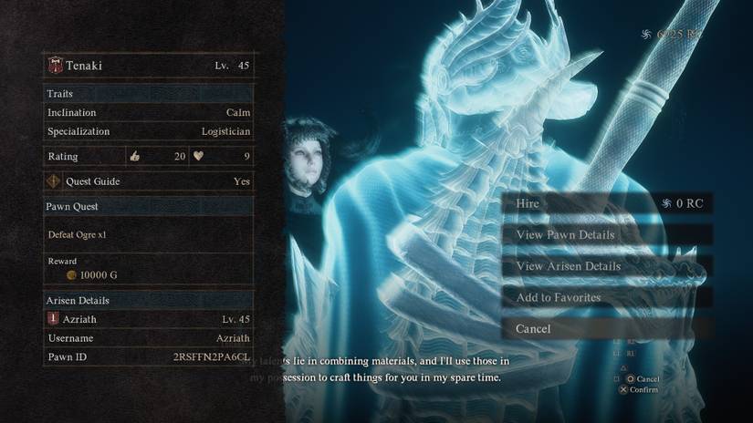 A pawn with a quest in Dragon's Dogma 2