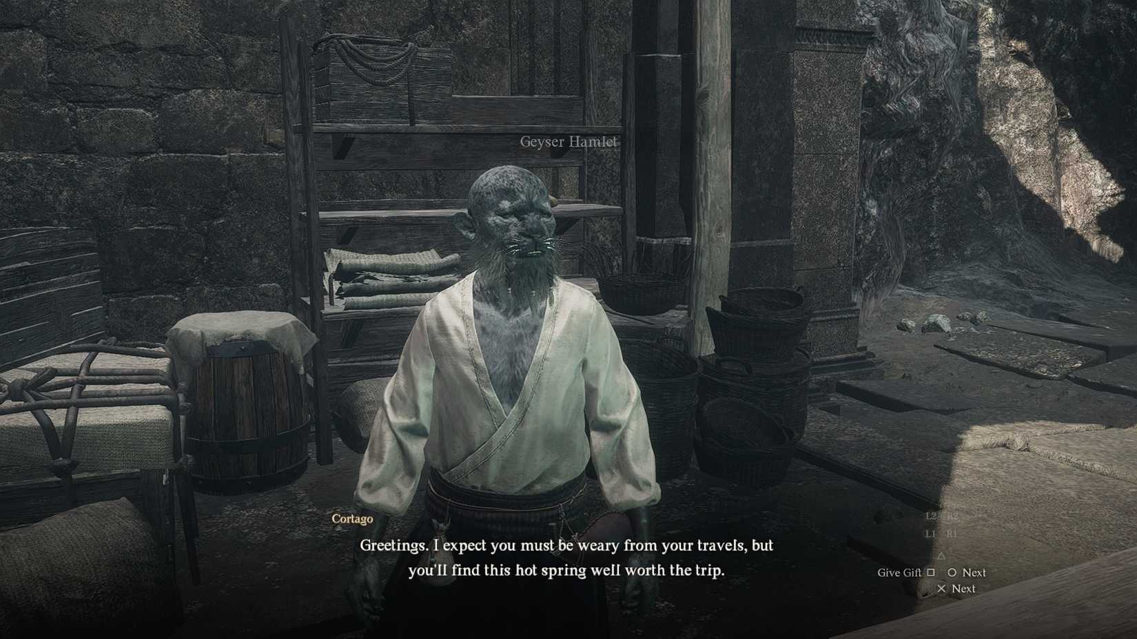 NPC managing the hot spring in Dragon's Dogma 2