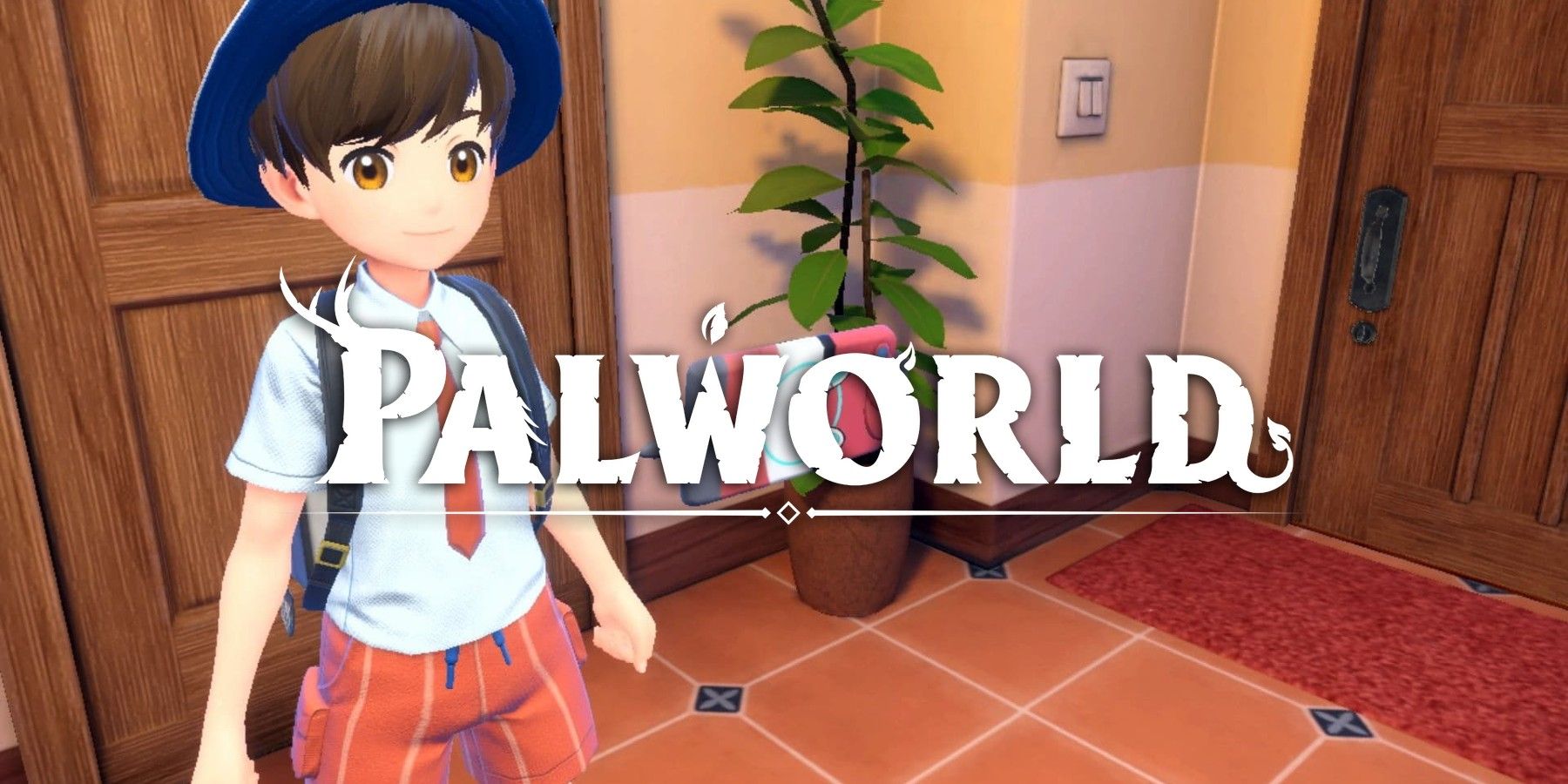pokemon scarlet violet with palworld logo