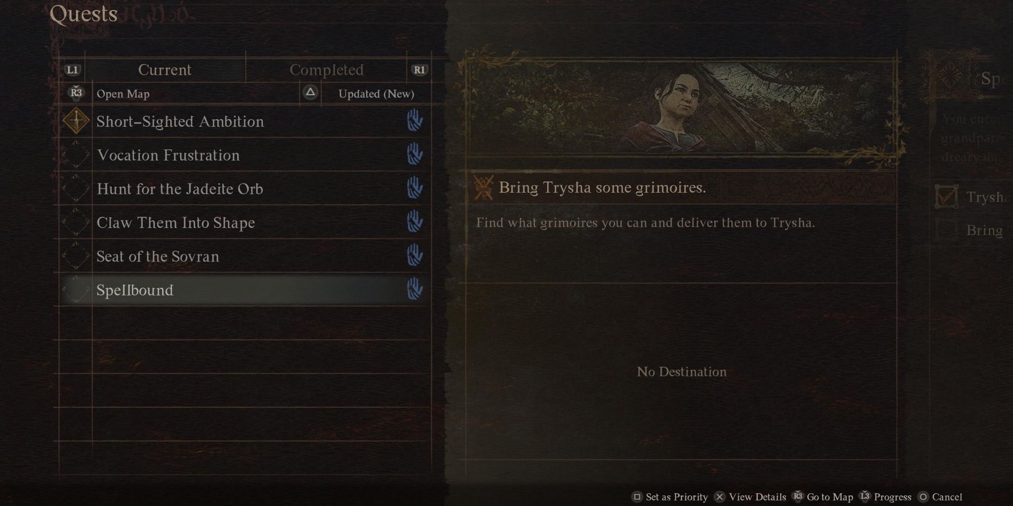 The quest log in Dragon’s Dogma 2