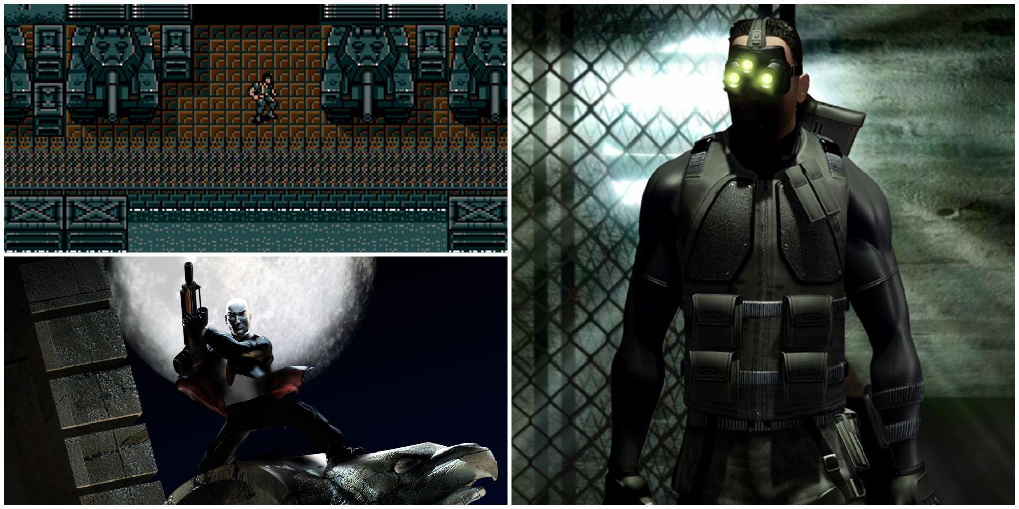 Influential Stealth Games- Metal Gear Hitman: Codename 47 Splinter Cell