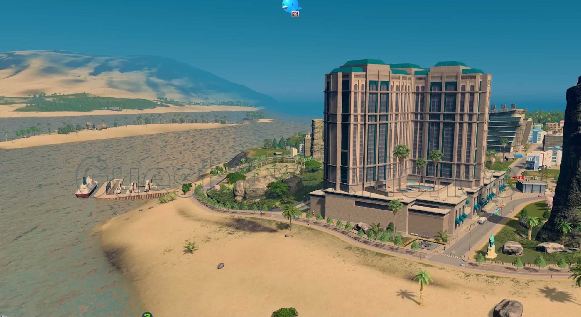 A building in Cities Skylines