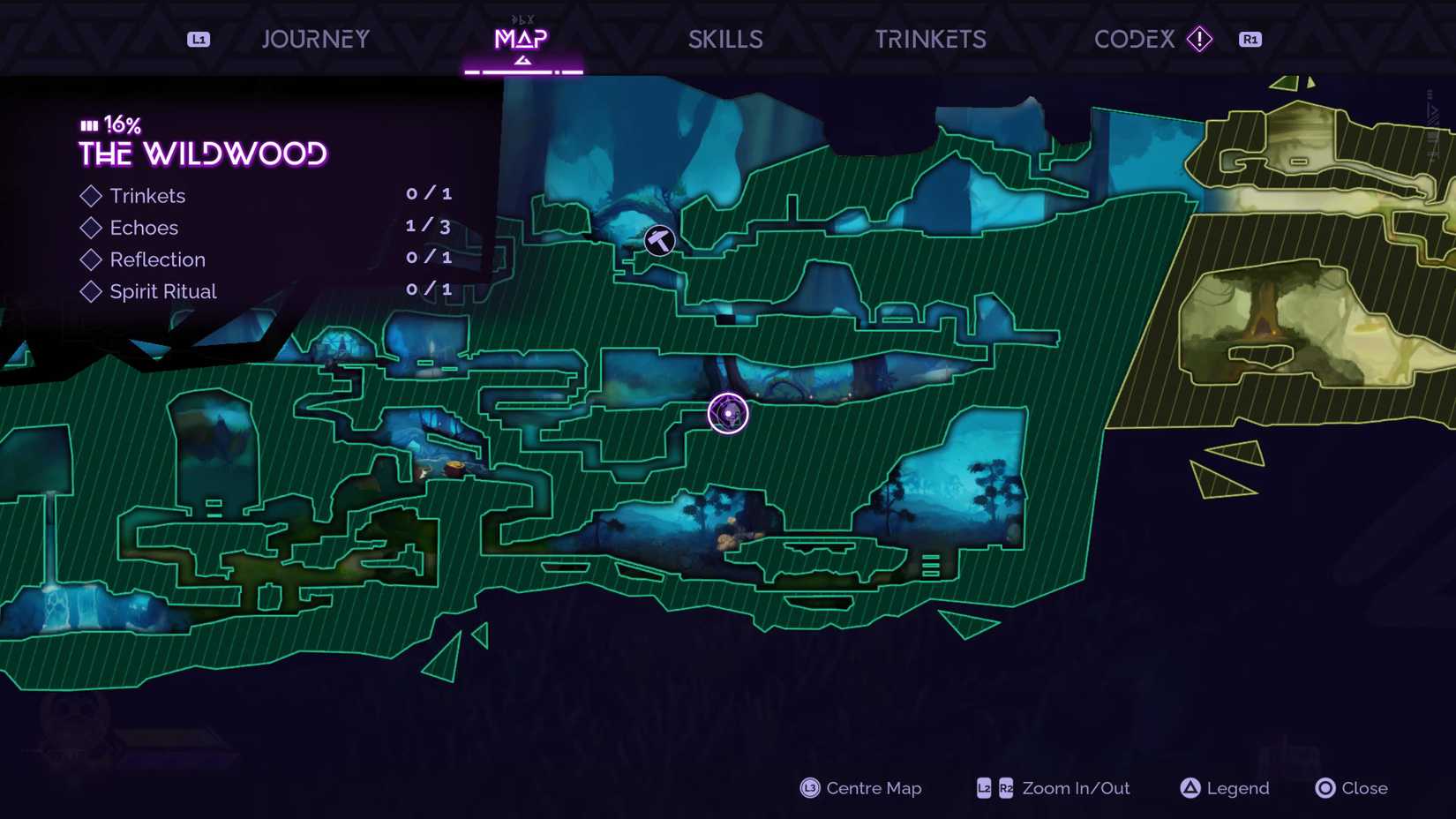 A Changing World Map in Tales of Kenzera