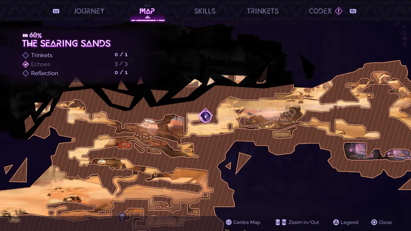 A Curse of Envy Map in Tales of Kenzera