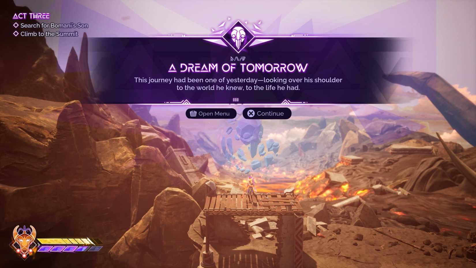 A Dream of Tomorrow Echo in Tales of Kenzera