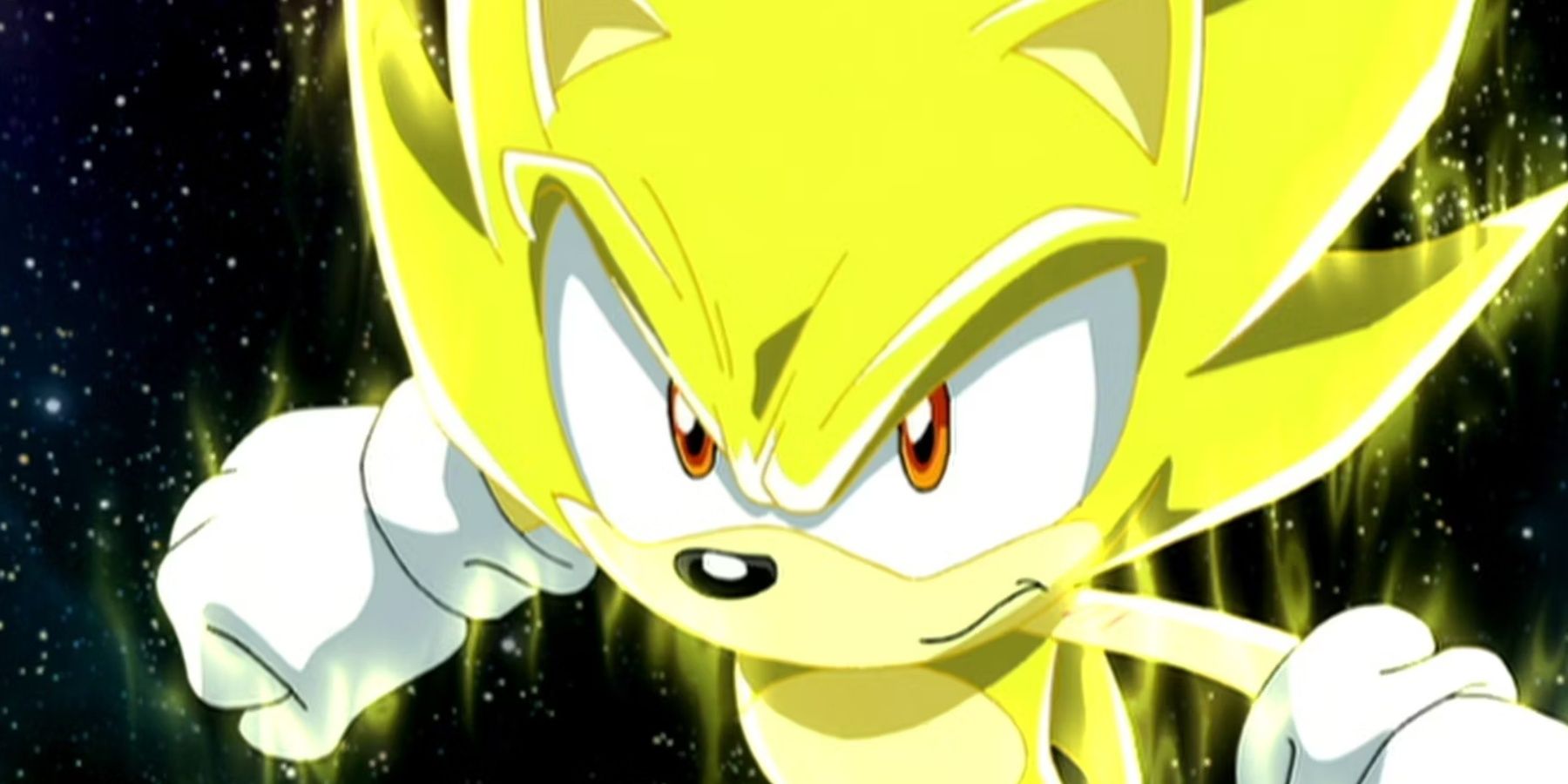 A golden Sonic in Sonic X